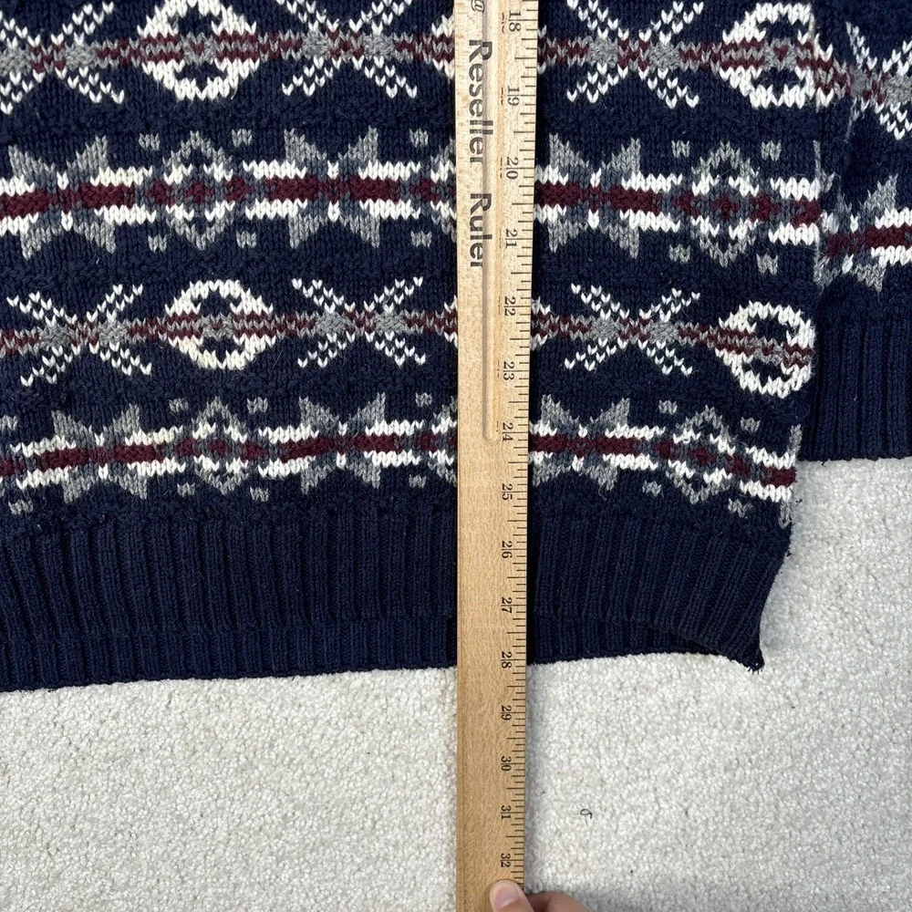 VINTAGE Liberty Sweater Adult‎ Large Multicolor Geometric Holiday USA Made READ